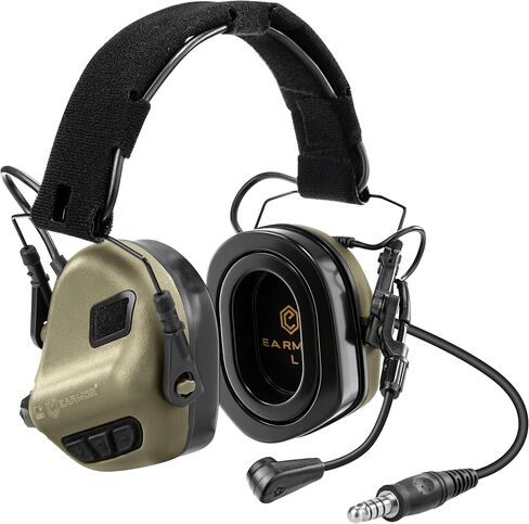 EARMOR M32 PLUS Upgrade Tactical Headset With MIC And U-174 Connector, Range Shooting Ear Protection Electronic Earmuffs in Saudi Arabia