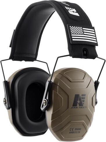 Ear Protection for Shooting, NRR 26dB Noise Reduction Earmuffs, Passive Hearing Protector, Foldable for Gun Range in Kuwait