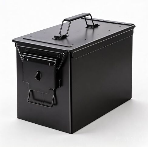 RC Car Battery Storage Box, Fire-Resistant Waterproof Airtight Metal Ammo Can with Lockable Buckle, Steel Case for Lithium Batteries, LiPo Packs, Ammo & Valuables in Saudi Arabia