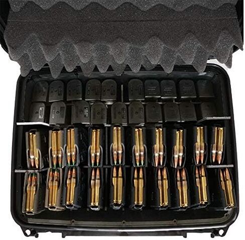 Case Club 20 AR-15 (5.56/.223) Magazines & 20 Pistol Magazines Waterproof Storage Case in Saudi Arabia