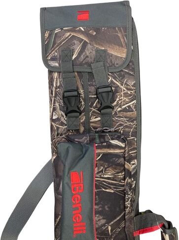 Benelli Ducker Pro 53 بوصة حافظة مسدس صيد الطيور المائية، Max-7 Camo، 600D PVC مدعوم، سحاب مقاوم للماء، حقيبة كبيرة الحجم وحزام حمل، مع حبال مبطنة in Kuwait