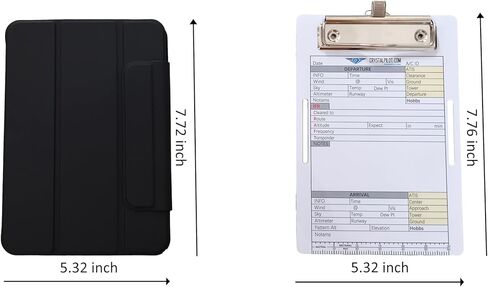 Flight Pad 6" - 3-in-1 Pilot Kneeboard with Plastic Clipboard | Compatible with Pad Mini 6 in Saudi Arabia