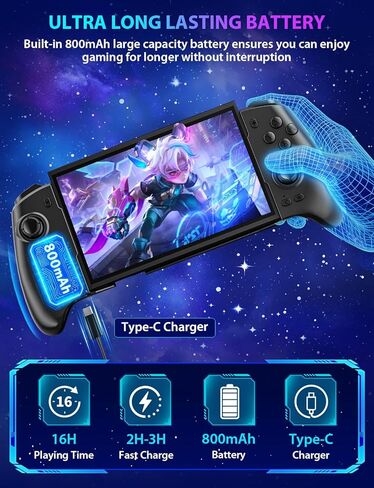 وحدة تحكم التبديل اللاسلكية Fasceote لجهاز Nintendo Switch/OLED/Switch 2، وحدات تحكم احترافية قابلة لإعادة الشحن مع 15 لونًا خفيفًا، تحكم محمول من قطعة واحدة قابل للسحب مع عصا التحكم بتأثير القاعة، توربو، اهتزاز مزدوج in Saudi Arabia