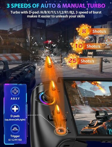 وحدة تحكم التبديل اللاسلكية Fasceote لجهاز Nintendo Switch/OLED/Switch 2، وحدات تحكم احترافية قابلة لإعادة الشحن مع 15 لونًا خفيفًا، تحكم محمول من قطعة واحدة قابل للسحب مع عصا التحكم بتأثير القاعة، توربو، اهتزاز مزدوج in Saudi Arabia