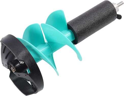 50cm Electric Ice Fishing Auger, 8in Nylon Ice Drill Bit with Incisive Blades, Buoyant Design for Thin Ice Areas, 20.32cm Rotation Diameter, Aluminum Alloy, Cemented Carbide, in Saudi Arabia