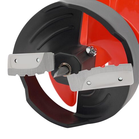 29.5" x 6" Ice Drill Auger, Auger Drill Bit for Ice Fishing with Blade Protective Cover Nylon Blade Leaves, Red in Saudi Arabia