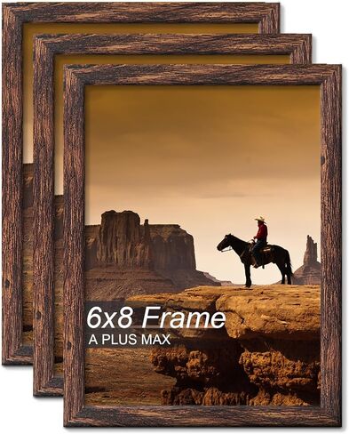 A PLUS MAX 16x20 Black Frame with Ivory Mat and Photo Hangers for Horizontal or Vertical Hanging - Pack of 4 in Kuwait