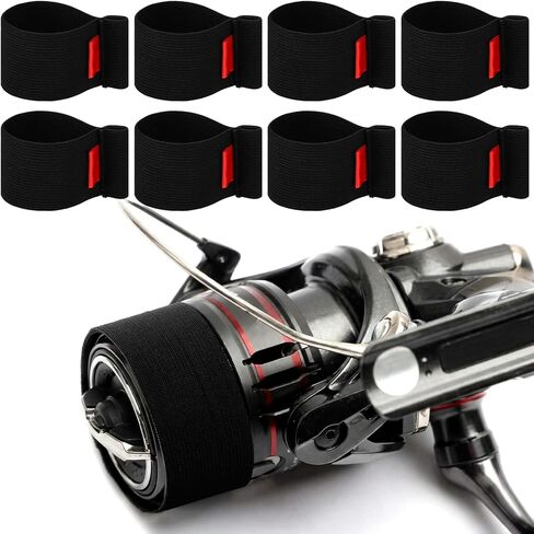 8 Pcs Fishing Spinning Reel Cover Spool Belt Fishing Reel Protection Accessories in Saudi Arabia