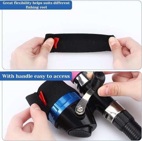 8 Pcs Fishing Spinning Reel Cover Spool Belt Fishing Reel Protection Accessories in Saudi Arabia