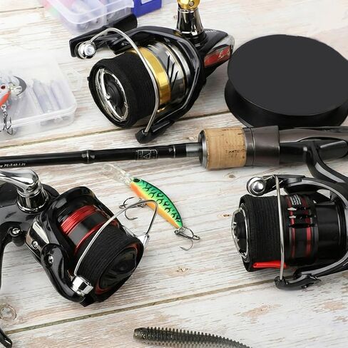 8 Pcs Fishing Spinning Reel Cover Spool Belt Fishing Reel Protection Accessories in Saudi Arabia
