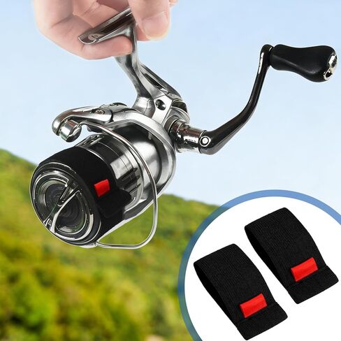8 Pcs Fishing Spinning Reel Cover Spool Belt Fishing Reel Protection Accessories in Saudi Arabia
