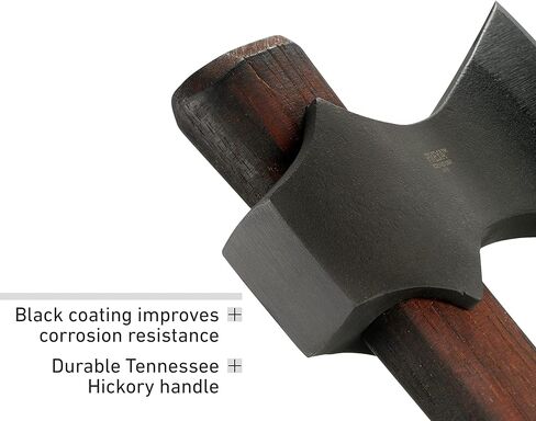 CRKT Freya Axe: Two Handed Outdoor Axe, Forged 1055 Carbon Steel Blade, Hickory Handle 2749 in Saudi Arabia