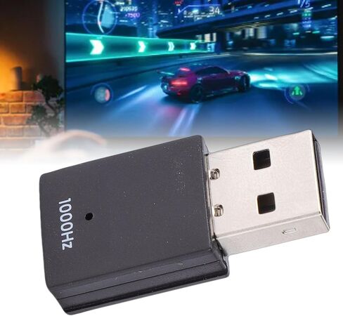 USB Wireless Controller Adapter, Game Adapter Converter Controller, High Accuracy Low Latency Experience, Plug and Play, for Portable Wireless Game in Saudi Arabia