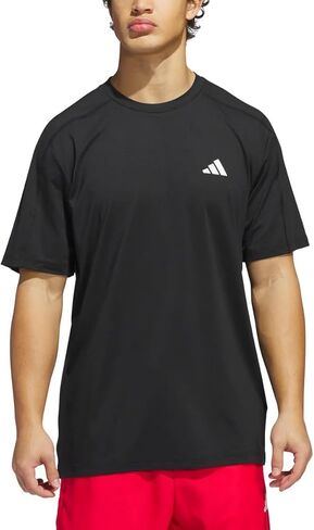 adidas Men's Regular Fit Lightweight Active Tee - Moisture Wicking (US, Alpha, XX-Large, Regular, Regular, Black) in Saudi Arabia