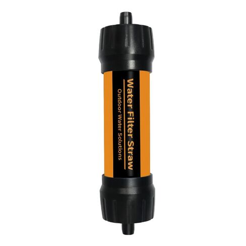 Portable Water Filter Straw, 0.01 Micron Outdoor Filtration, 4000L Long Lifespan, Lightweight Personal Water Filter for Camping, Hiking, Backpacking & Emergency Use (Orange) in Saudi Arabia