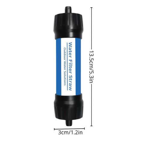 Portable Water Filter Straw, 0.01 Micron Outdoor Filtration, 4000L Long Lifespan, Lightweight Personal Water Filter for Camping, Hiking, Backpacking & Emergency Use (Orange) in Saudi Arabia