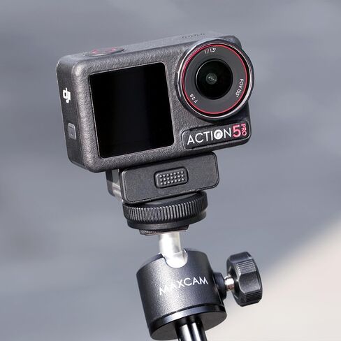 MAXCAM متوافق مع DJI Osmo 360 Nano Action 6 5 4 Pro قاعدة محول مغناطيسية سريعة الإصدار محول حامل ثلاثي القوائم سريع التركيب 1/4 بوصة ملحقات لولبية in Kuwait