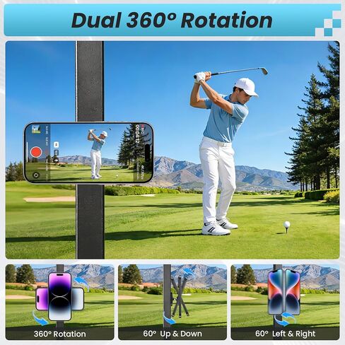 Dual Magnetic Phone Holder for Gym, MagSafe Fitness Mount for iPhone 12-17, Magnet Workout Phone Mount for Squat Rack Treadmill Peloton, Gym Accessories for Men Women, Aluminum Alloy 360° Rotation in Saudi Arabia