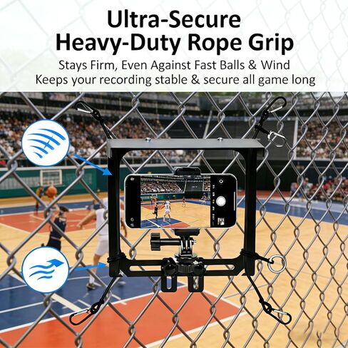 مجموعة بث الألعاب، مجموعة تركيب مغير الألعاب لمغير الألعاب مع iPhone وInsta 360 وكاميرات الحركة الأخرى، لتسجيل البيسبول والتنس والألعاب الرياضية (أسود) in Saudi Arabia