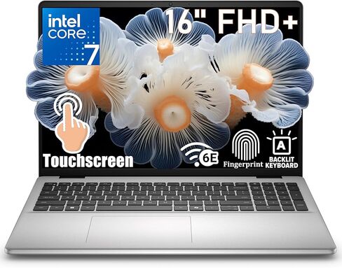 كمبيوتر محمول بشاشة لمس 16 بوصة من Dell لطلاب الأعمال والمنزل، معالج Intel Core 7 150U، جهاز AI Copilot+ PC، ذاكرة وصول عشوائي DDR5 سعة 32 جيجابايت، محرك أقراص PCIe SSD سعة 1 تيرابايت، واي فاي 6E، بصمة الإصبع، لوحة مفاتيح بإضاءة خلفية، Office 365، Windows in Kuwait