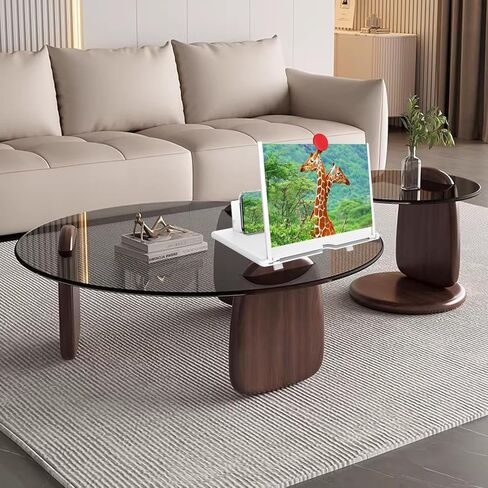 12" Phone Screen Magnifier, 3D HD Screen Amplifier Projector with Foldable Stand, Phone Screen Magnifier for Watching Movies, Videos, Games and Reading, Compatible with All Phones (White) in Saudi Arabia