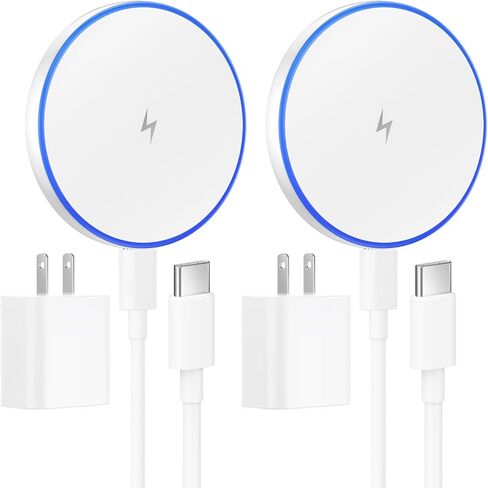 iPad Charger 2 Pack 20W Fast Wall Charger Block with 6FT Lightning & USB-C Cable - iPad Fast Charging for iPad Pro 13/12.9/11 in (2024-2018),iPad, iPad mini, iPad Air 1/2/3, Airpod, All iPad Models in Saudi Arabia