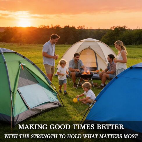 Fiberglass Tent Poles Replacement - 2 x 8.69Ft Pre-Assembled Adjustable Portable Tent Poles with a Diameter of 8MM for Hiking & Awning CampingTent Trap Repair & Outdoor Shelter Support (Black 104 in) in Saudi Arabia