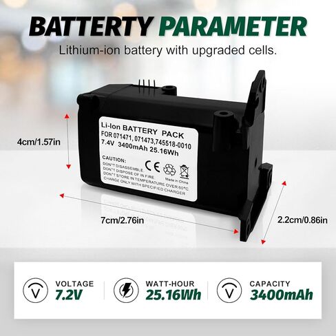 استبدال بطارية Bose 071471، 071473، 745518-0010، إلخ. متوافق مع مكبر صوت بلوتوث محمول Bose Soundlink Revolve 739523-1110، 739523-1310، إلخ. in Saudi Arabia