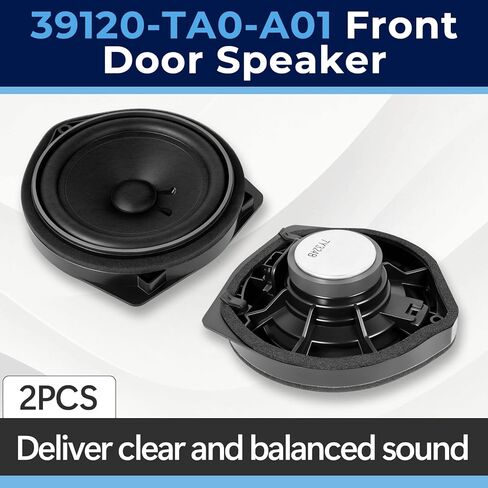 2 قطعة 39120-SNA-A01 39120-TA0-A01 مجموعة سماعات الباب الأمامي متوافقة مع Honda Civic، Accord، CRV، Odyssey، Pilot 2008-2025، استبدال 39120TA0A01، 39120SNAA01، VEC00208، VEC00209 in Saudi Arabia