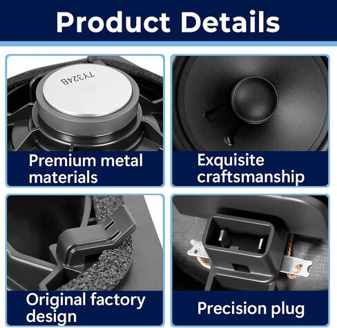 2 قطعة 39120-SNA-A01 39120-TA0-A01 مجموعة سماعات الباب الأمامي متوافقة مع Honda Civic، Accord، CRV، Odyssey، Pilot 2008-2025، استبدال 39120TA0A01، 39120SNAA01، VEC00208، VEC00209 in Saudi Arabia