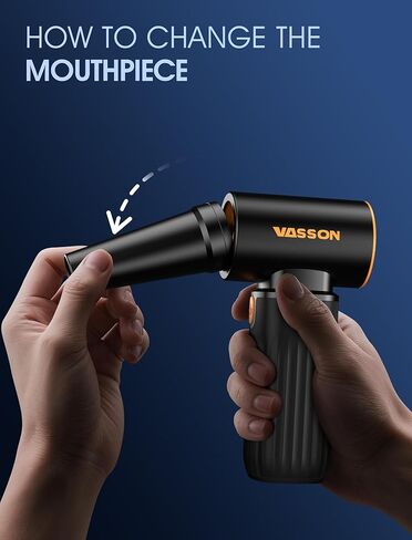 Compressed Air Duster, 260000RPM Cordless Electric Air Blower with Brushless Motor, 3-Speed Adjustable & Rechargeable – Powerful Dust Cleaner for Keyboard, Computer, Car, Outdoor, Air Bed in Saudi Arabia