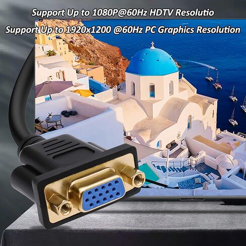 DVI إلى VGA مهائي كابلات DVI-I 24 + 5 دبوس ذكر إلى VGA أنثى محول موصل الحبل للكمبيوتر HDTV رصد العارض 30 سنتيمتر-2 قطعة in Kuwait