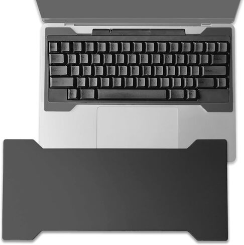 إصدار Wabi Sabi - جسر لوحة المفاتيح لجهاز MacBook Pro وAir، حامل كمبيوتر محمول من الألومنيوم باللون الأسود غير اللامع للوحات المفاتيح الميكانيكية الخارجية، لمسة نهائية قابلة للضبط، يناسب موديلات 13 و14 و15 و16 بوصة - أسود سبج in Saudi Arabia
