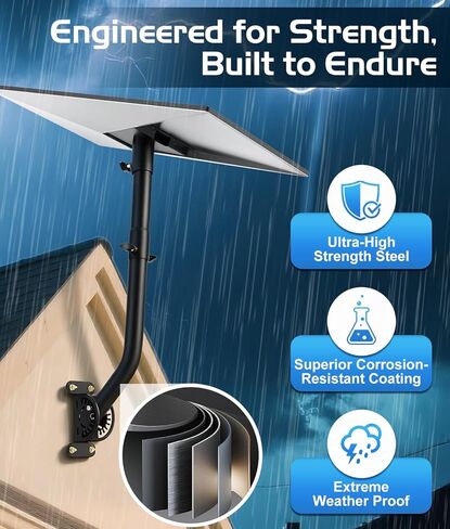 Starlink Gen 3 Mount, 28.3in Starlink Mounting Adapter with 2-in-1 Router Mount, Adjustable Satellite Dish Mount Kit with 360°Rotatable Pole for Wall, Roof, Eaves Installation, All Metal Construction in Saudi Arabia