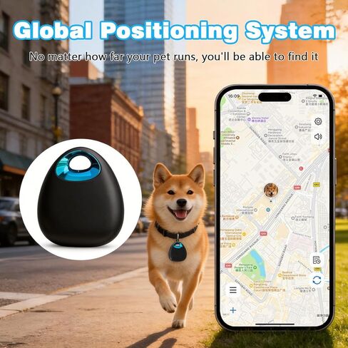 جهاز تعقب GPS للكلاب والقطط - مقاوم للماء، خفيف الوزن، محدد موقع صغير للحيوانات الأليفة في الوقت الفعلي مع بطارية لمدة عام واحد، لا يتطلب اشتراكًا أو بطاقة SIM، سجل التتبع، متوافق مع iOS وAndroid الآن 2026 in Kuwait