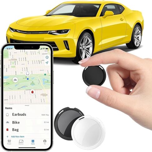 2 حزمة من أجهزة تعقب GPS للمركبات تعمل مع Find My (iOS فقط) في الوقت الحقيقي، أجهزة تعقب هواء السيارة الصغيرة، تغطية عالمية، تتبع محدد موقع السيارة المخفية، بدون رسوم شهرية، بدون اشتراك، لا يلزم وجود بطاقة SIM in Saudi Arabia