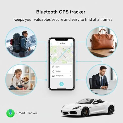 2 حزمة من أجهزة تعقب GPS للمركبات تعمل مع Find My (iOS فقط) في الوقت الحقيقي، أجهزة تعقب هواء السيارة الصغيرة، تغطية عالمية، تتبع محدد موقع السيارة المخفية، بدون رسوم شهرية، بدون اشتراك، لا يلزم وجود بطاقة SIM in Saudi Arabia