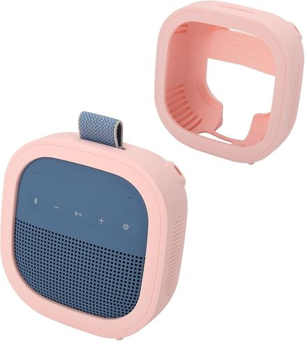 Silicone Cover Case for Bose SoundLink Micro (2nd Gen) Speaker, Protective Skin Cover Shockproof Silicone Case Sleeve (Case Only) (Pink) in Saudi Arabia