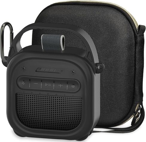 حافظة واقية لمكبرات الصوت المحمولة بتقنية البلوتوث من الجيل الثاني من Bose SoundLink Micro، وحقيبة حمل صلبة وغطاء من السيليكون لملحقات مكبرات الصوت Micro 2 (وردي البتلة) in Kuwait