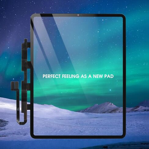 بديل شاشة iPad Pro 12.9 الجيل الخامس لجهاز iPad PRO 12.9 5th 2021 /6th 2022 محول رقمي لشاشة اللمس لجهاز iPad A2461 A2378 A2379 12.9 بوصة زجاج مستشعر الشاشة (أسود، وليس شاشة LCD) in Kuwait