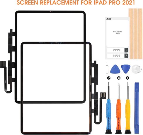 بديل شاشة iPad Pro 12.9 الجيل الخامس لجهاز iPad PRO 12.9 5th 2021 /6th 2022 محول رقمي لشاشة اللمس لجهاز iPad A2461 A2378 A2379 12.9 بوصة زجاج مستشعر الشاشة (أسود، وليس شاشة LCD) in Kuwait