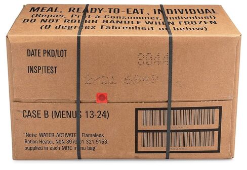 U.S. Meals Ready to Eat (Variety Pack of 12) – Nutritional Emergency Food Rations 2025 or Better - Freeze Dried Food w/Flameless Heater, Entree,& More - MRE Kit for Emergency Survival, Hunting, & More in Saudi Arabia