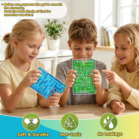 Squishy Autism Sensory Toys for Kids - Fidget Toys Sensory Tube Filled with Goo, Squishy Sensory Toys for Autistic Children, Calming Down Toys for Kids Anxiety, Christmas Goodie Bag Stuffers in Saudi Arabia