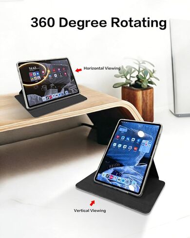 حافظة شاحن لاسلكي مغناطيسي لجهاز iPad Pro 12.9 (3rd/4th/5th/6th) وiPad Air 13 (M2/M3) فقط، موصل ذكي للشحن السريع 18 وات شاحن لاسلكي ipad، شاحن ipad لاسلكي (محول غير) in Kuwait