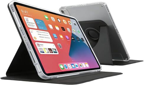 حافظة شاحن لاسلكي مغناطيسي لجهاز iPad Pro 12.9 (3rd/4th/5th/6th) وiPad Air 13 (M2/M3) فقط، موصل ذكي للشحن السريع 18 وات شاحن لاسلكي ipad، شاحن ipad لاسلكي (محول غير) in Kuwait