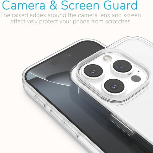 for iPhone 17e / 16e Bumper Case Clear with Camera Cover, Compatible with MagSafe, Minimalist Slim Fit No Back Design Soft TPU Bumper Frame Shockproof Excellent Heat Dissipation (Clear) in Saudi Arabia