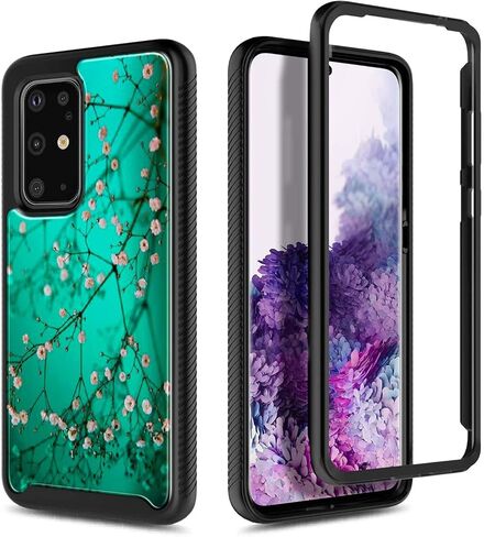 NZND Case for Samsung Galaxy S20/S20 5G, Full-Body Protective Shockproof Rugged Bumper Cover (Without Screen Protector), Support Wireless Charging, Impact Resist Case Cover -Plum Blossom in Saudi Arabia