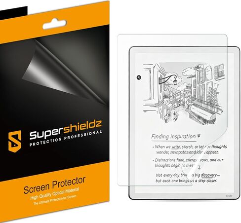Supershieldz (3 Pack) Designed for Kindle Scribe (3rd Generation - 2025 Release) 11-inch and Kindle Scribe Colorsoft Screen Protector, High Definition Clear Shield (PET) in Kuwait