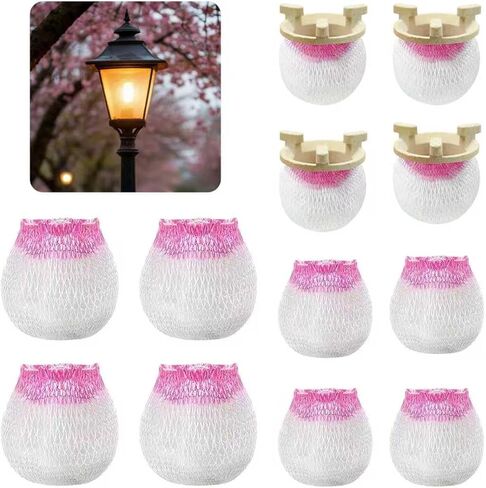 12PCS Gas Lamp Mantles with 179B Porcelain Attachment Ring, Soft Inverted, U Shape Mantles for Outdoor Gas Lamps/Standard & Inverted Gaslights, Include 4 179B Ring 8 Lamp Mantles (4 Large 4 King Size) in Saudi Arabia