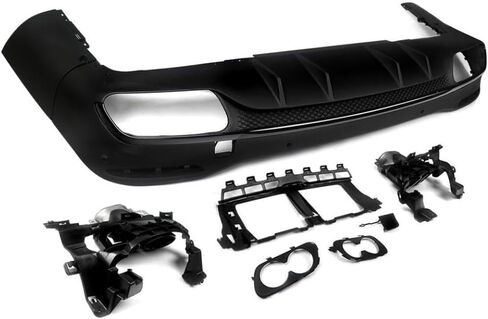 Rear Diffuser with Exhaust Tips Compatible with GLS Class X167 2019+ Line Bumper GLS450 GLS580 GLS550 in Saudi Arabia